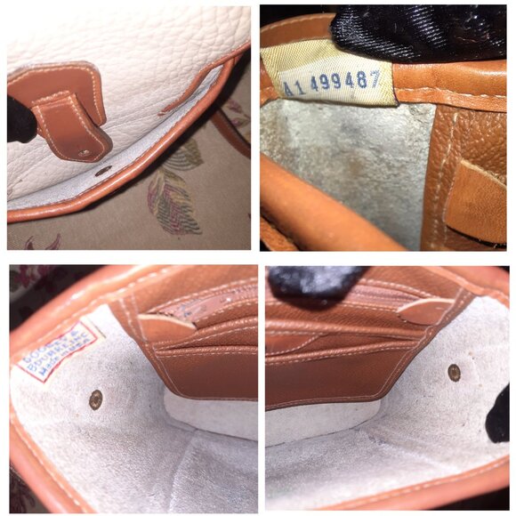 SOLD! Dooney & Bourke Leather Mini Dover Crossbody Vintage Hand Painted - Picture 16 of 16